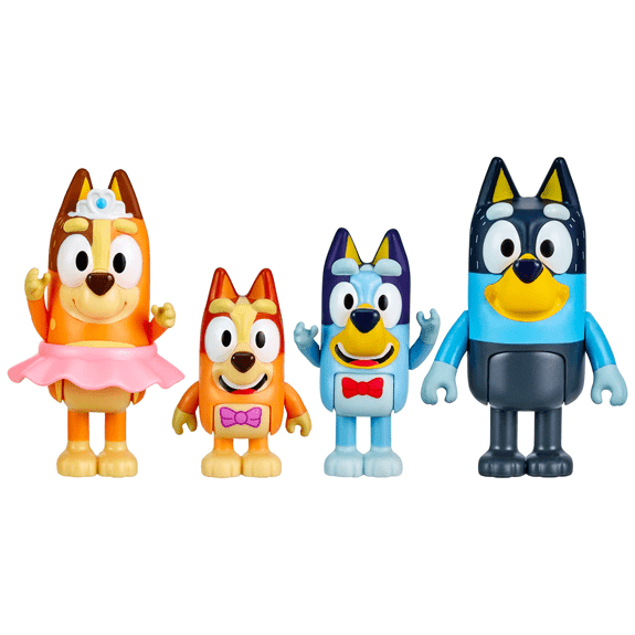Bluey Figure 4 Pack-The Show - Lennies Toys