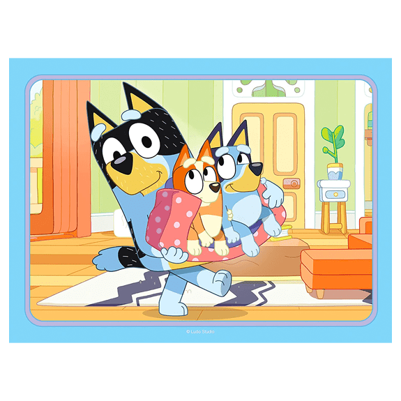 Bluey Ravensburger Four In A Box Jigsaw Puzzle - Lennies Toys