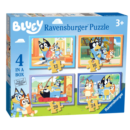 Bluey Ravensburger Four In A Box Jigsaw Puzzle - Lennies Toys