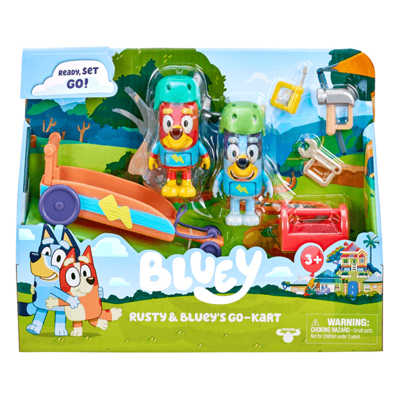 Bluey Rusty & Bluey's Go-Kart - Lennies Toys