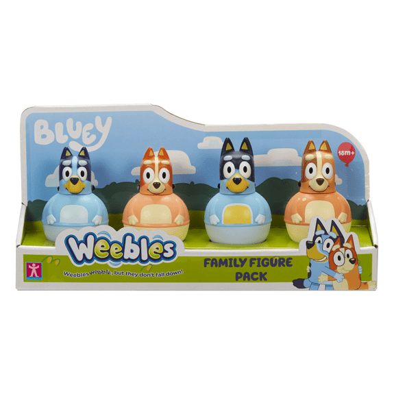Bluey Weebles Family Figure Pack - Lennies Toys