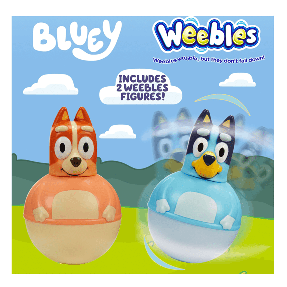 Bluey Weebles Twin Figure Pack Assorted - Lennies Toys