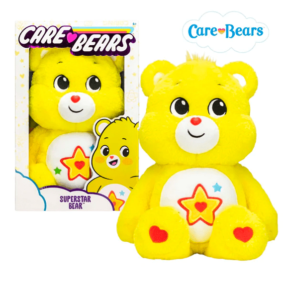 Care Bear 14 Inch Bean Plush Superstar Bear - Lennies Toys