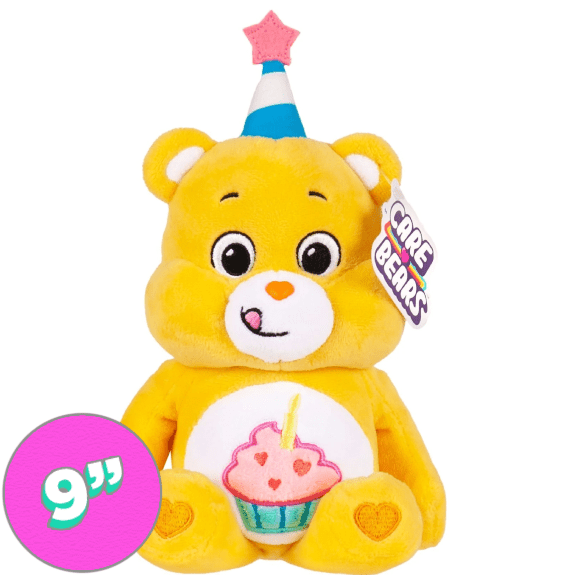 Care Bear 9 Inch Bean Plush Birthday Bear - Lennies Toys