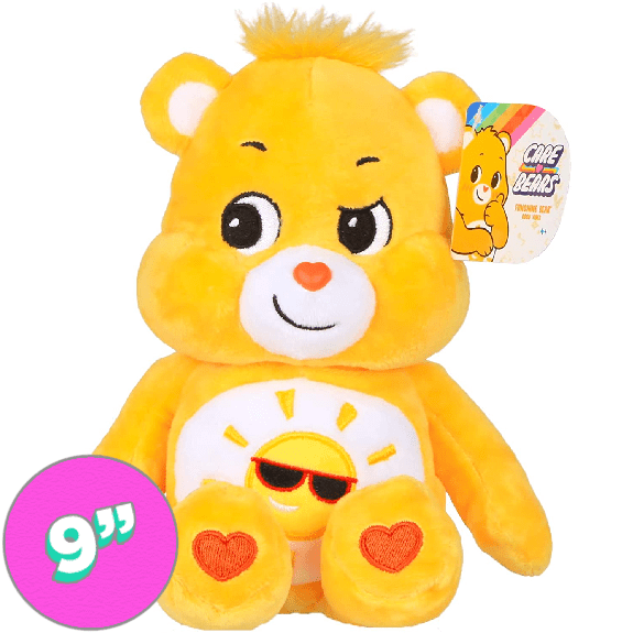 Care Bear 9 Inch Bean Plush Funshine Bear - Lennies Toys