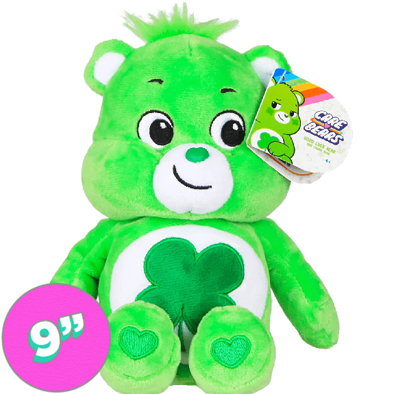 Care Bear 9 Inch Bean Plush Good Luck Bear - Lennies Toys