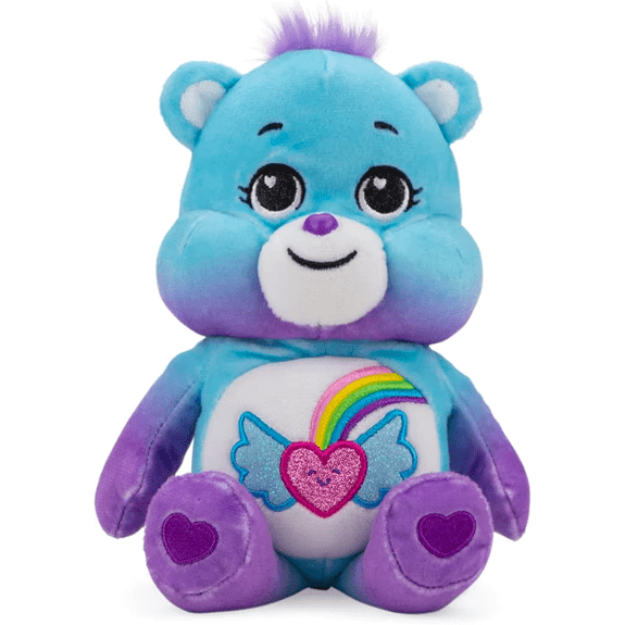 Care Bear 9 Inch Bean Plush Glitter Dream Bright Bear - Lennies Toys