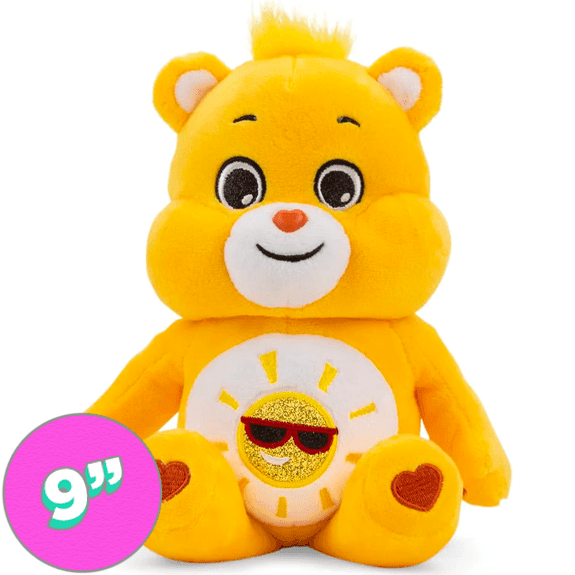 Care Bear 9 Inch Bean Plush Glitter Funshine Bear - Lennies Toys