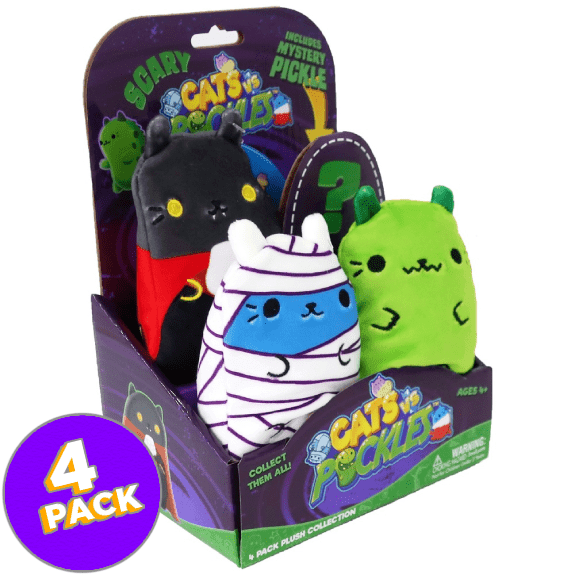 Cats Vs Pickles 4 Pack Scary - Lennies Toys