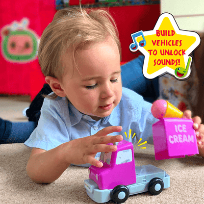 Cocomelon Build & Sounds Vehicles - Lennies Toys