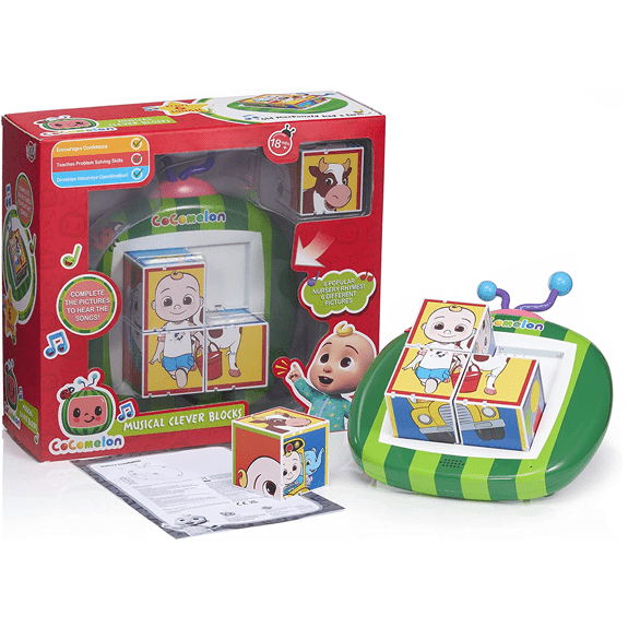 Cocomelon Musical Clever Blocks - Lennies Toys