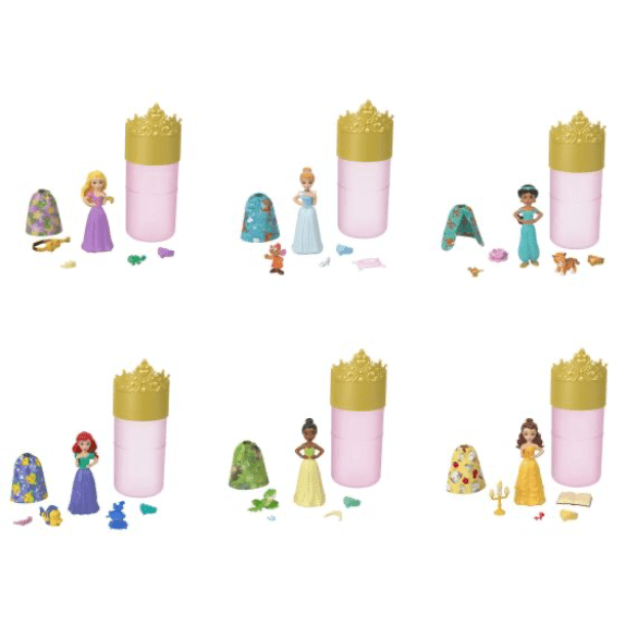 Disney: Princess Small Colour Reveal Dolls Assorted - Lennies Toys