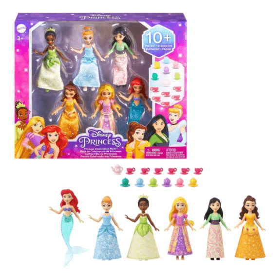 Disney: Princess Small Dolls 6 Pack - Lennies Toys