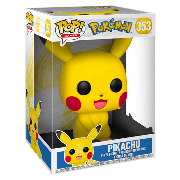 Pop! Vinyl - Pokemon - Jumbo 10" Pikachu - Lennies Toys