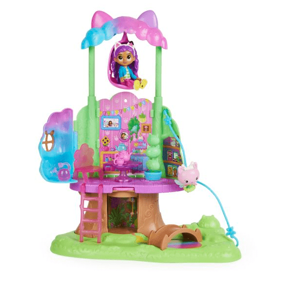 Gabby's Dollhouse Kitty Fairy's Garden Treehouse Playset 778988371121