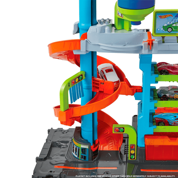 Hot Wheels City Mega Car Wash Playset - Lennies Toys