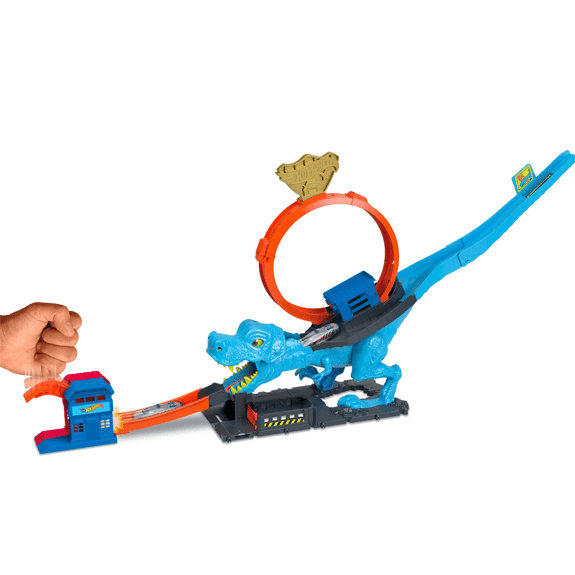 Hot Wheels City T-Rex Chomp Down Play Set - Lennies Toys