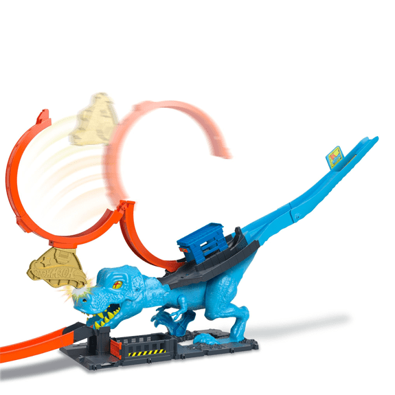 Hot Wheels City T-Rex Chomp Down Play Set - Lennies Toys