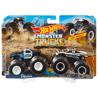 Hot Wheels Monster Trucks 1.64 Scale 2 Pack - Lennies Toys