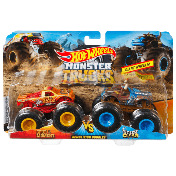 Hot Wheels Monster Trucks 1.64 Scale 2 Pack - Lennies Toys