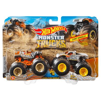Hot Wheels Monster Trucks 1.64 Scale 2 Pack - Lennies Toys