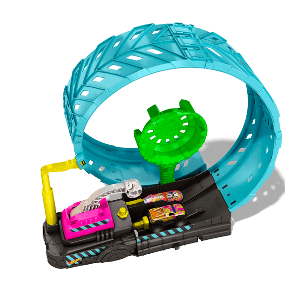 Hot Wheels Monster Trucks Glow Epic Loop Playset - Lennies Toys