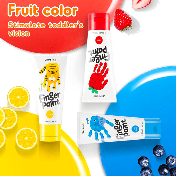 Jar Melo's Finger Paint 12 Colours Set - Lennies Toys