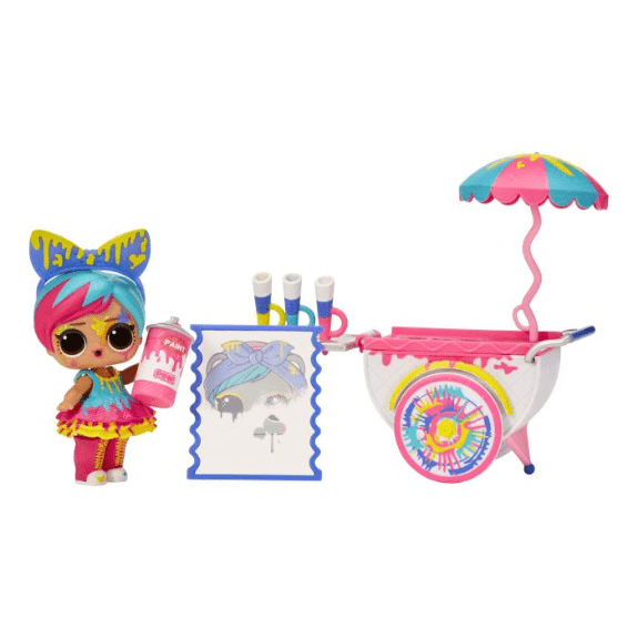 L.O.L Surprise: Art Cart Playset with Splatters Doll - Lennies Toys