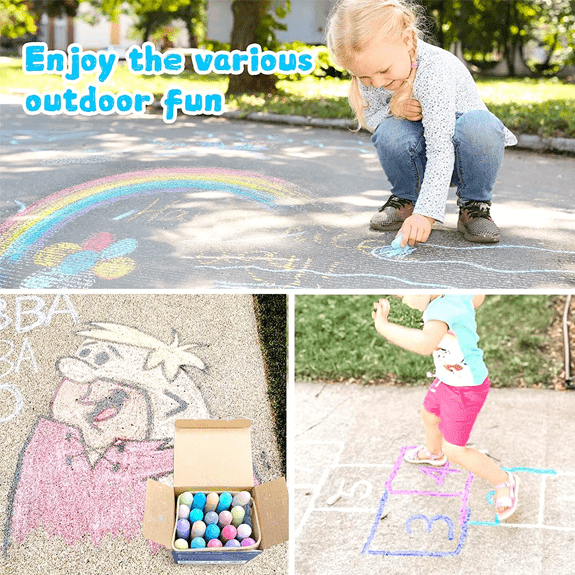 Jar Melo's Washable Sidewalk Chalk - Lennies Toys