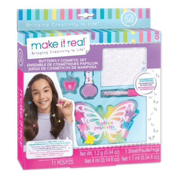 Make it Real: Butterfly Dreams Cosmetic Set - Lennies Toys