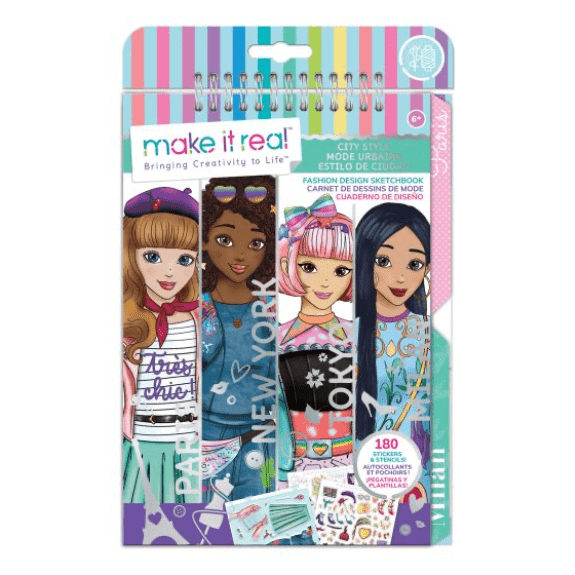 Make it Real: Fashion Design Sketchbook City Style - Lennies Toys