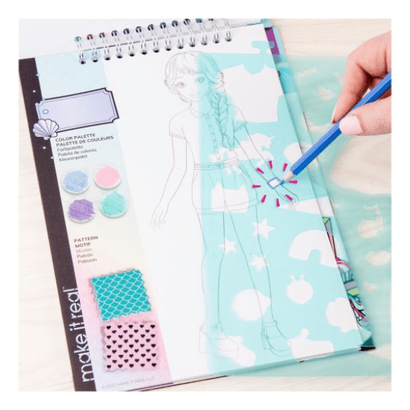 Make it Real: Fashion Design Sketchbook Pastel Pop - Lennies Toys