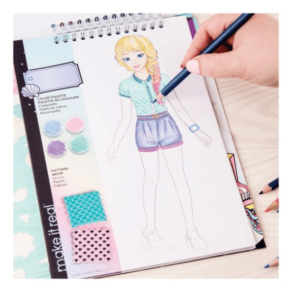 Make it Real: Fashion Design Sketchbook Pastel Pop - Lennies Toys
