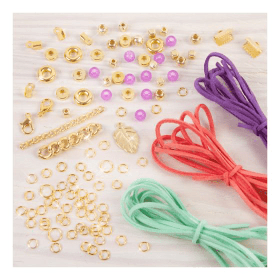 Make it Real: Gold Link Suede Bracelets - Lennies Toys