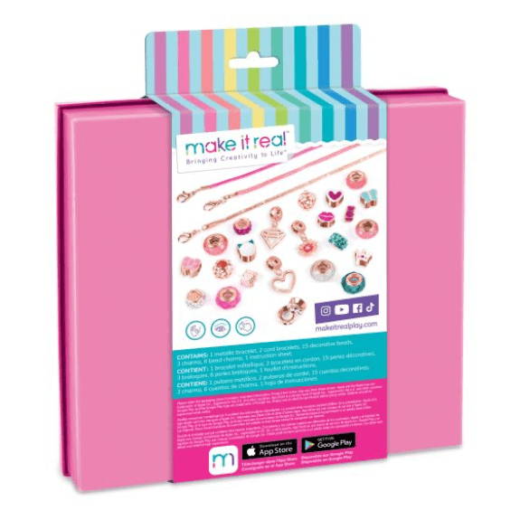 Make it Real: Halo Charms Bracelets Think Pink - Lennies Toys