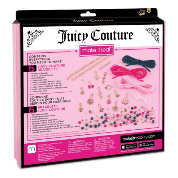 Make it Real: Juicy Couture Charmed by Velvet & Pearls Bracelet Kit - Lennies Toys