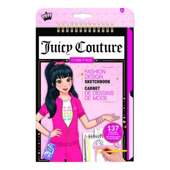 Make it Real: Juicy Couture Fashion Sketchbook - Lennies Toys