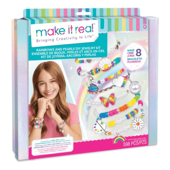 Make it Real: Rainbow and Pearls DIY Jewelry Kit - Lennies Toys