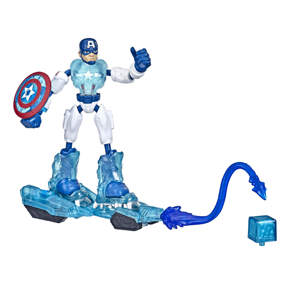 Hasbro: Marvel Avengers Bend and Flex: Captain America Ice Mission - Lennies Toys