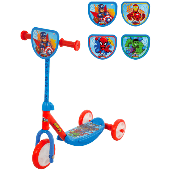 Marvel Superhero Adventures Switch It Multi Character Tri Scooter - Lennies Toys