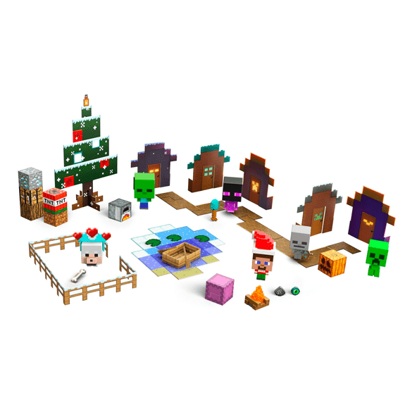 Minecraft Mini Mobheads Advent Calendar - Lennies Toys