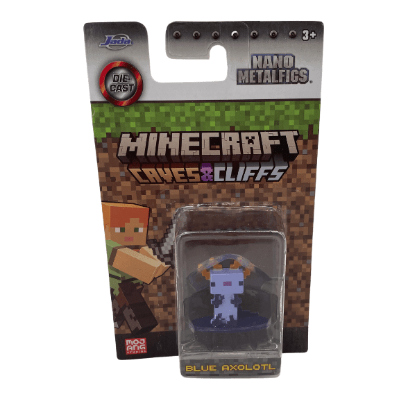 Minecraft Nano Metalfigs: Blue Axolotl - Lennies Toys