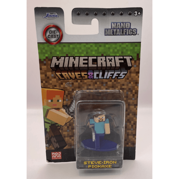 Minecraft Nano Metalfigs: Steve-Iron Pickaxe - Lennies Toys
