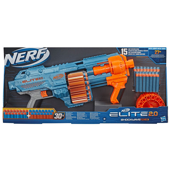 Hasbro: Nerf Elite 2.0 Shockwave RD 15 Blaster - Lennies Toys