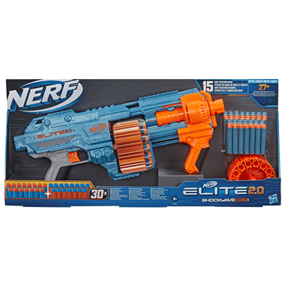 Hasbro: Nerf Elite 2.0 Shockwave RD 15 Blaster - Lennies Toys
