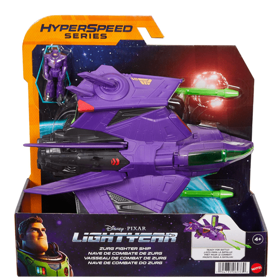 Pixar Lightyear Hyperspeed Zurg Fighter Ship - Lennies Toys