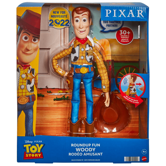 Pixar Toy Story: 12" Roundup Fun Woody Figure - Lennies Toys