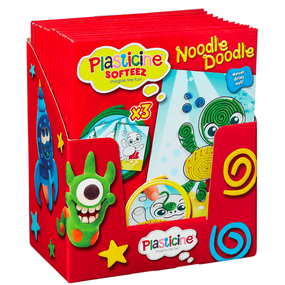 Plasticine Softeez Noodle Doodle Assorted - Lennies Toys