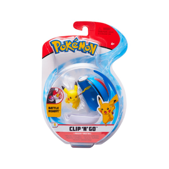 Pokemon Pokemon Clip 'N' Go Poké Ball: Pikachu & Great Ball 191726379416