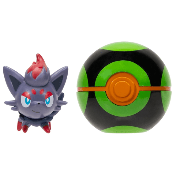 Pokemon Clip 'N' Go Poké Ball: Zorua & Dusk Ball - Lennies Toys